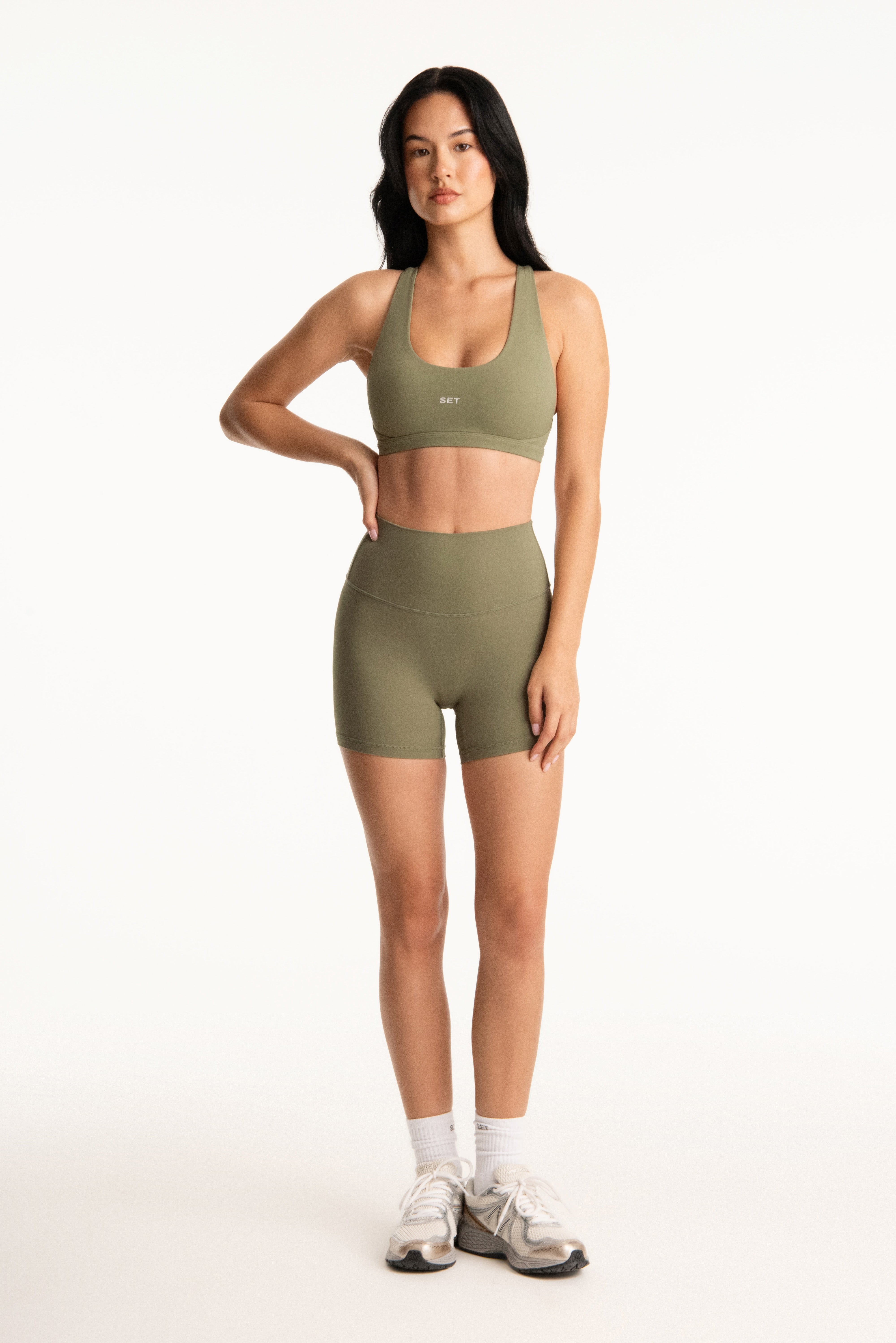 AIRLUXE™ BREATHE PARKE POSE BRA - BEACHGRASS