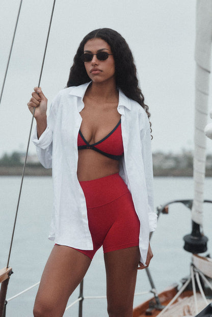 AIRLUXE™ BREATHE TRIANGLE BRA - LADYBUG