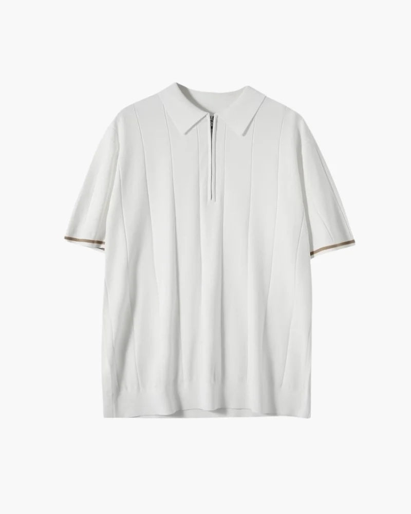 Signature-Polo mit Kontrastdetails