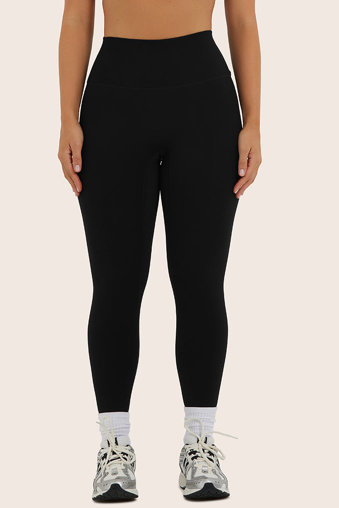 SPORTBODY® SPORTY HIGH-RISE LEGGINGS - ONYX