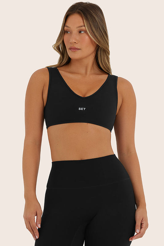 SPORTBODY® SPORTY DIP BRA - ONYX