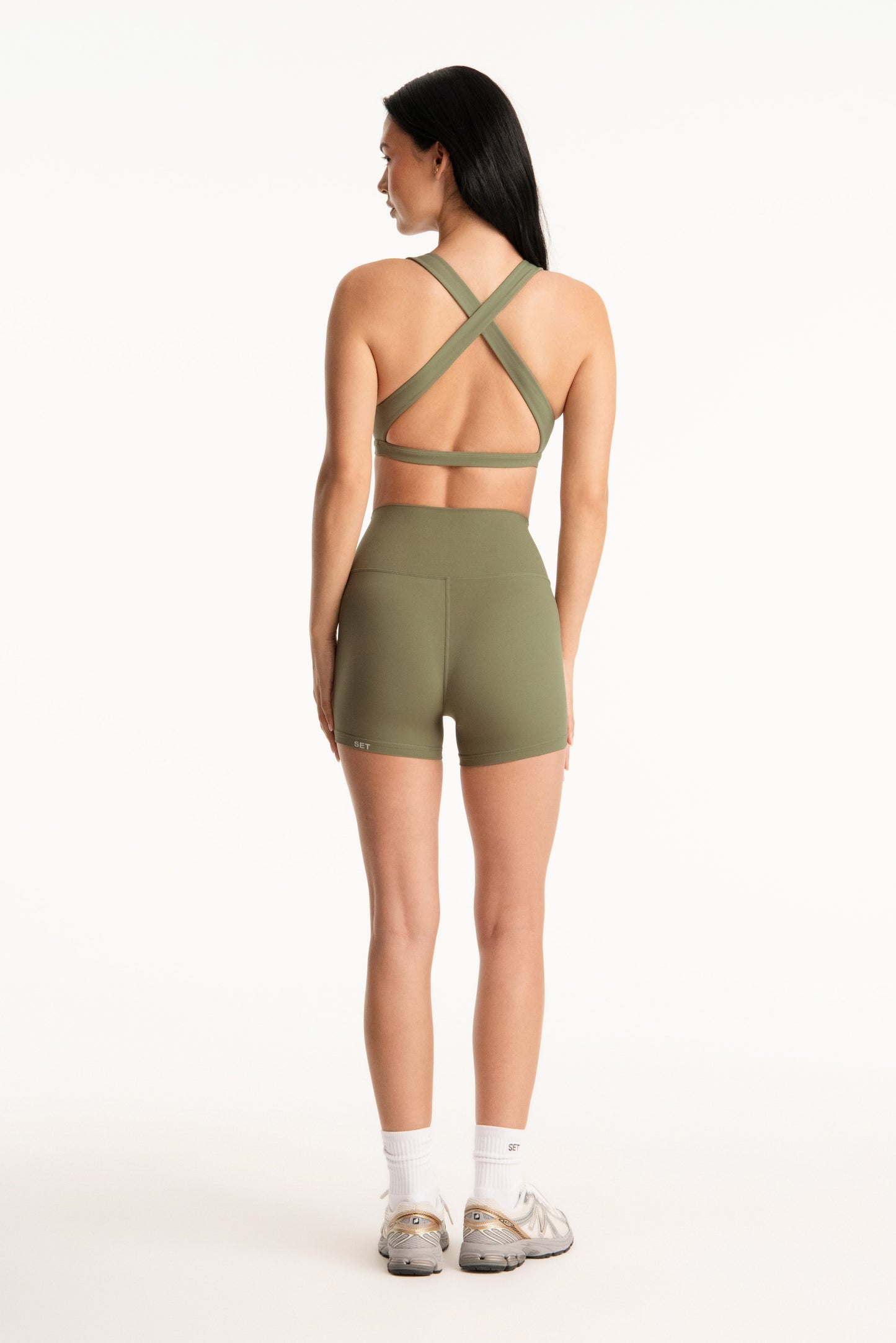 AIRLUXE™ BREATHE PARKE POSE BRA - BEACHGRASS