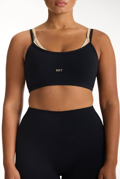 AIRLUXE™ BREATHE LAYERED MOVE BRA - MARLIN