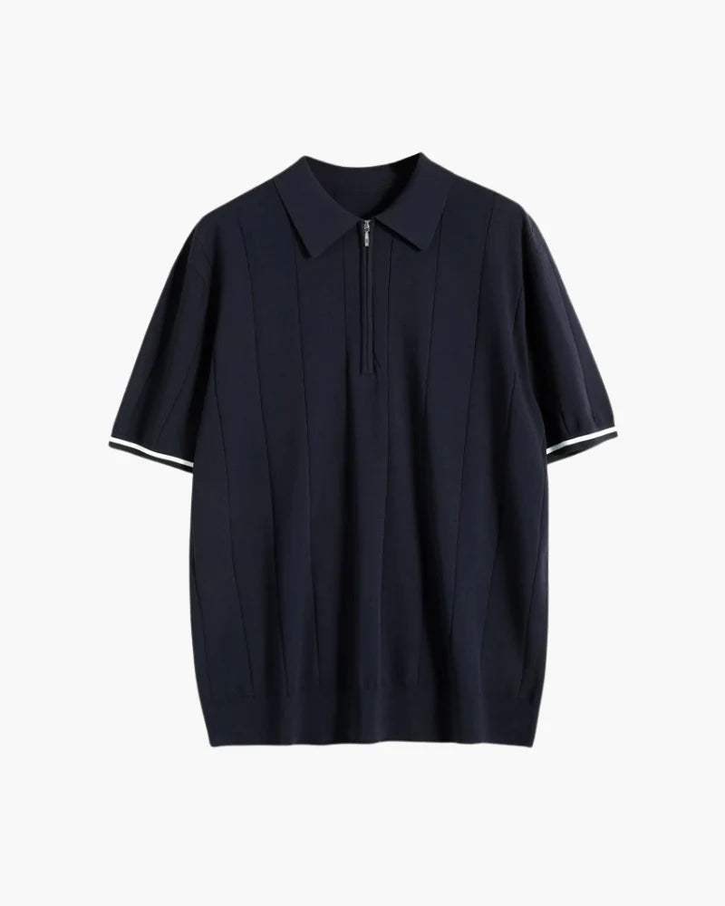 Signature-Polo mit Kontrastdetails