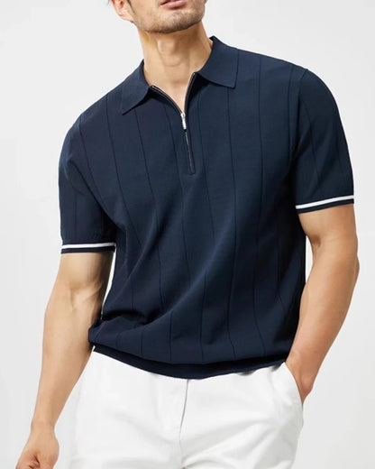 Signature-Polo mit Kontrastdetails