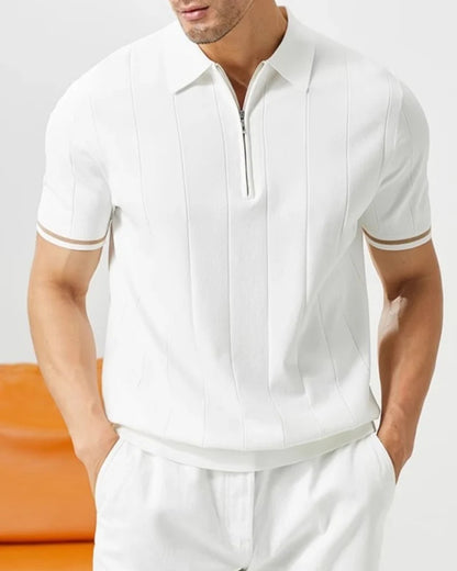 Signature-Polo mit Kontrastdetails