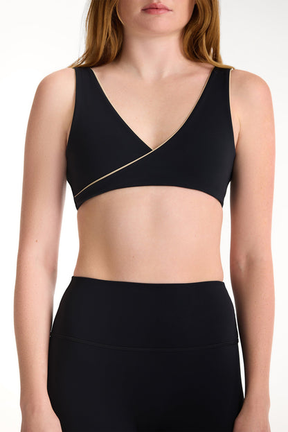 AIRLUXE™ BREATHE CONTRAST WRAP BRA - MARLIN