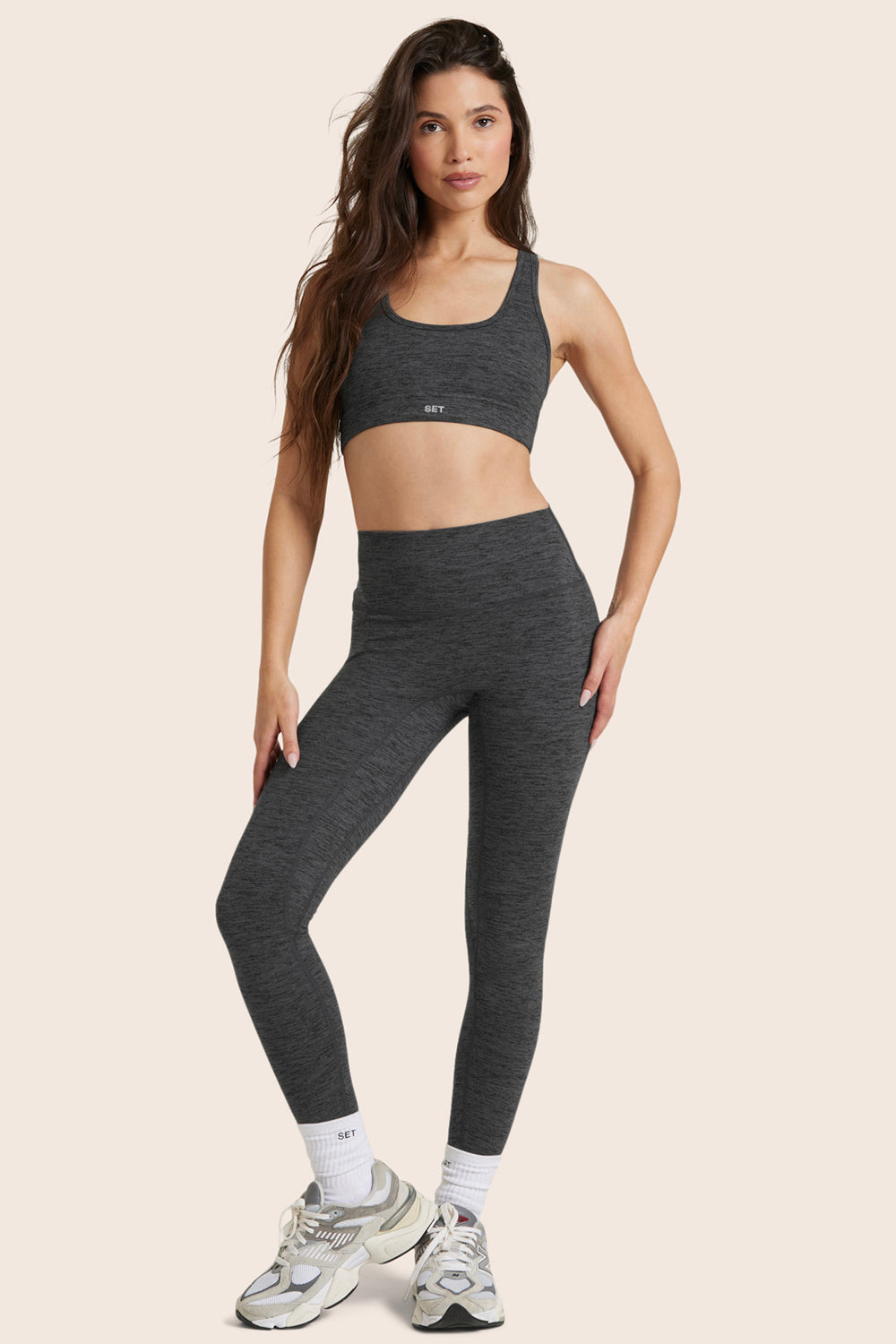 FORMCLOUD® CLOUD HIGH-RISE LEGGINGS - PEPPER HEATHER GREY