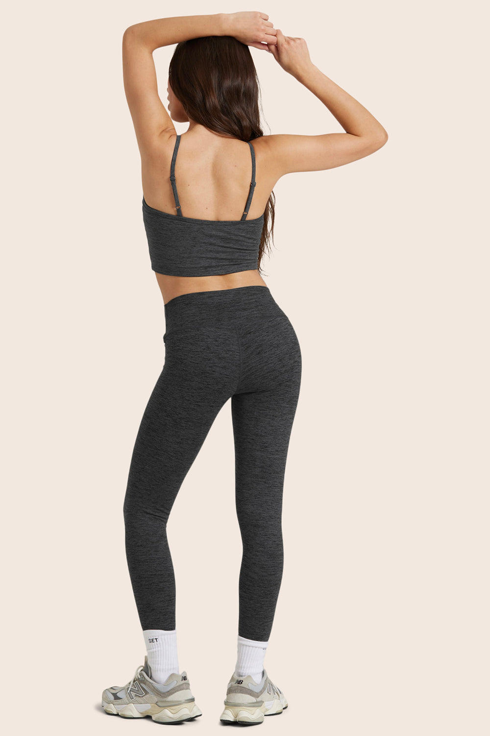 FORMCLOUD® CLOUD MID-RISE LEGGINGS - PEPPER HEATHER GREY
